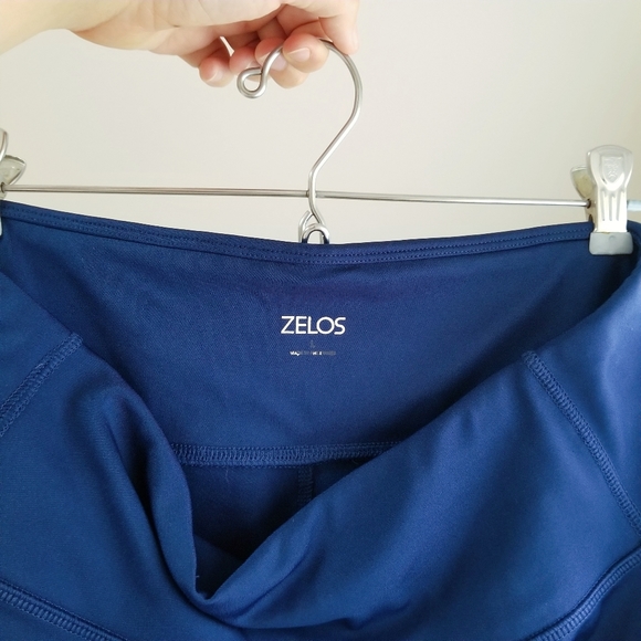 Zelos dark blue mesh high waist athletic leggings - Picture 6 of 10